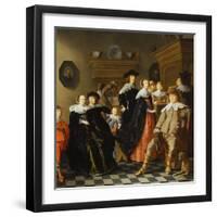 An Elegant Family in an Interior-Jan Olis-Framed Giclee Print