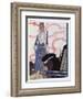 An Elegant Lady and Her Car-null-Framed Art Print