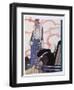 An Elegant Lady and Her Car-null-Framed Art Print