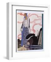 An Elegant Lady and Her Car-null-Framed Art Print