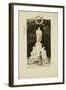 An Elegant Lady at the Statue of Goethe, 1888-Paul Fischer-Framed Giclee Print