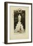 An Elegant Lady at the Statue of Goethe, 1888-Paul Fischer-Framed Giclee Print