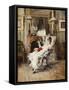 An Elegant Lady Holding a Fan, 1874-Giovanni Boldini-Framed Stretched Canvas