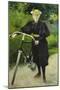 An Elegant Lady with a Bicycle-Paul Fischer-Mounted Giclee Print