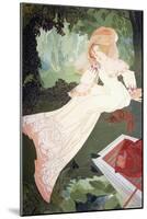 An Elegant Lady with a Dog-Georges de Feure-Mounted Giclee Print