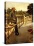 An Elegant Man on a Terrace, 1885-Henri Gervex-Stretched Canvas