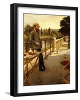 An Elegant Man on a Terrace, 1885-Henri Gervex-Framed Giclee Print