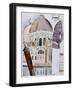 An Elegant Sightseer Contemplates the Elegance of Venice-Hubert Giron-Framed Art Print