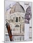 An Elegant Sightseer Contemplates the Elegance of Venice-Hubert Giron-Mounted Art Print