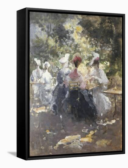 An Elegant Teaparty-Pompeo Mariani-Framed Stretched Canvas