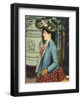 An Elegant Woman at the Élysée Montmartre (Élégante À L'Élysée Montmartre), 1888-Louis Anquetin-Framed Giclee Print