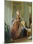 An Elegant Woman Dresses-Michel Garnier-Mounted Giclee Print