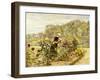 An Elegant Woman in a Rose Garden-Marie Francois Firmin-Girard-Framed Giclee Print