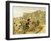 An Elegant Woman in a Rose Garden-Marie Francois Firmin-Girard-Framed Giclee Print