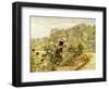 An Elegant Woman in a Rose Garden-Marie Francois Firmin-Girard-Framed Giclee Print