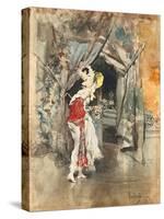 An Elegant Woman in an Interior, C. 1873-Giovanni Boldini-Stretched Canvas
