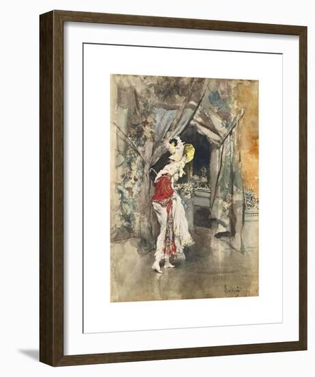 An Elegant Woman In An Interior-Giovanni Boldini-Framed Premium Giclee Print