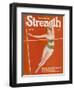 An Elegant Woman Soars Towards the Bar During a Pole Vault-null-Framed Photographic Print