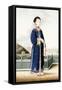 An Elegantly Dressed Chinese Hong Merchant's Wife, Chinese School, 19th Century-null-Framed Stretched Canvas