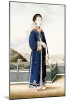An Elegantly Dressed Chinese Hong Merchant's Wife, Chinese School, 19th Century-null-Mounted Giclee Print