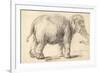 An Elephant, 1637-Rembrandt Harmensz. van Rijn-Framed Giclee Print