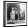 An Elephant Outside the Railway Station at Delhi, India, 1900s-H & Son Hands-Framed Giclee Print