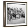 An Elephant Procession Passing Jumma Masjid, Delhi, India, 1900s-H & Son Hands-Framed Giclee Print