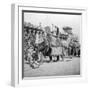 An Elephant Procession Passing Jumma Masjid, Delhi, India, 1900s-H & Son Hands-Framed Giclee Print