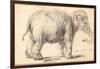 An Elephant-Rembrandt van Rijn-Framed Giclee Print