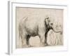 An Elephant-Rembrandt van Rijn-Framed Art Print