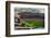 An elevated view of the third Busch Stadium, St. Louis, Missouri, where the Pittsburgh Pirates b...-null-Framed Photographic Print