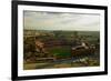 An elevated view of the third Busch Stadium, St. Louis, Missouri, where the Pittsburgh Pirates b...-null-Framed Photographic Print