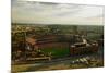 An elevated view of the third Busch Stadium, St. Louis, Missouri, where the Pittsburgh Pirates b...-null-Mounted Photographic Print