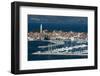 An elevated view of the town of Isola overlooking Adriatic Sea, Isola, Slovenia, Europe-Sergio Pitamitz-Framed Photographic Print