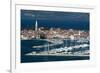 An elevated view of the town of Isola overlooking Adriatic Sea, Isola, Slovenia, Europe-Sergio Pitamitz-Framed Photographic Print