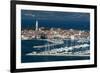 An elevated view of the town of Isola overlooking Adriatic Sea, Isola, Slovenia, Europe-Sergio Pitamitz-Framed Photographic Print