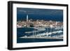 An elevated view of the town of Isola overlooking Adriatic Sea, Isola, Slovenia, Europe-Sergio Pitamitz-Framed Photographic Print