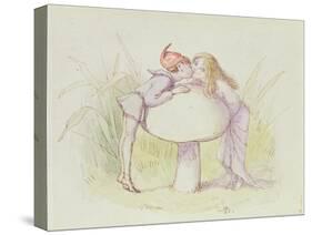 An Elf and a Fairy-Richard Doyle-Stretched Canvas