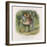 An Elf-Fairy Romance: He Finds Her and This is the Consequence-Richard Doyle-Framed Art Print