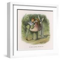 An Elf-Fairy Romance: He Finds Her and This is the Consequence-Richard Doyle-Framed Art Print