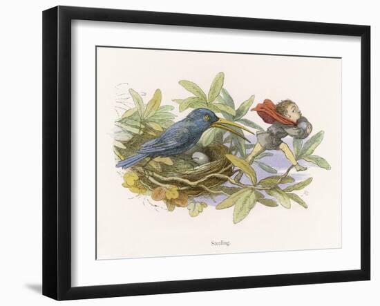 An Elf Steals a Bird's Egg-Richard Doyle-Framed Art Print