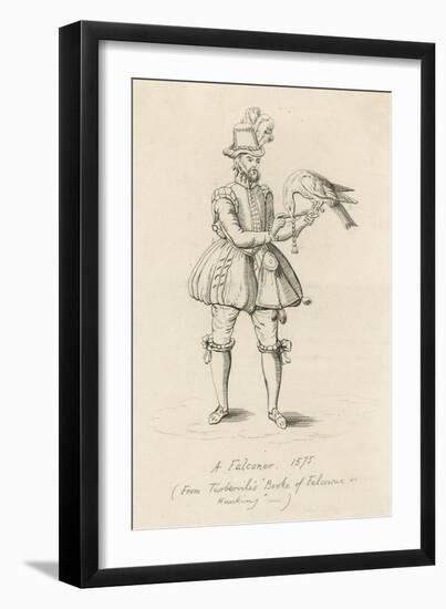 An Elizabethan Falconer with His Bird-S. Major-Framed Art Print