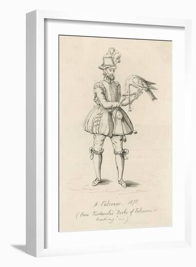 An Elizabethan Falconer with His Bird-S. Major-Framed Art Print