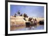 An Embarkment of Camels on the Beach at Sale, Maroc, 1880-Edwin Lord Weeks-Framed Giclee Print