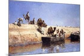 An Embarkment of Camels on the Beach at Sale, Maroc, 1880-Edwin Lord Weeks-Mounted Giclee Print