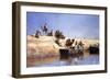 An Embarkment of Camels on the Beach at Sale, Maroc, 1880-Edwin Lord Weeks-Framed Giclee Print