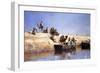 An Embarkment of Camels on the Beach at Sale, Maroc, 1880-Edwin Lord Weeks-Framed Giclee Print