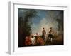 An Embarrassing Proposal, 1715-1716-Jean-Antoine Watteau-Framed Giclee Print