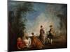 An Embarrassing Proposal, 1715-1716-Jean-Antoine Watteau-Mounted Giclee Print