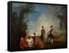 An Embarrassing Proposal, 1715-1716-Jean-Antoine Watteau-Framed Stretched Canvas